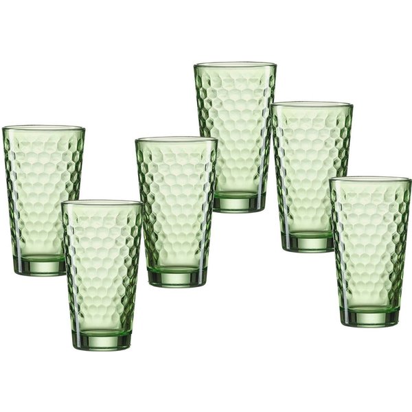 Ritzenhoff & Breker Longdrinkglas Favo, 6-teilig, 6-tlg., Glas, 6er Set, je 350 ml