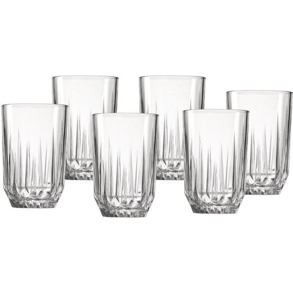 Ritzenhoff & Breker Longdrinkglas Palace, 6-tlg., Glas, 6er Set, je 350 ml