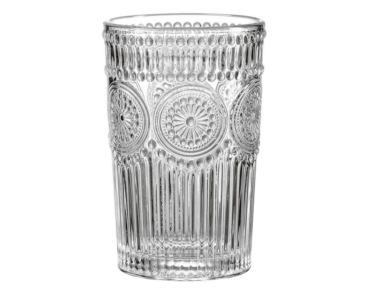 Ritzenhoff & Breker Longdrinkglas Paolo, 6-tlg., Glas, 330 ml, Retro-Look / Ornamentik – Bild 2 von 2