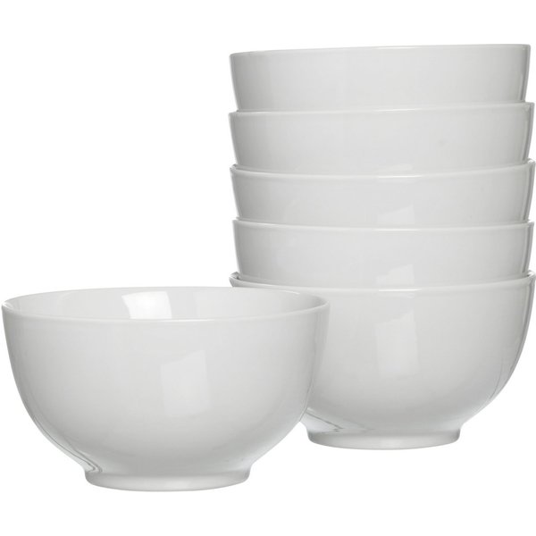 Ritzenhoff & Breker Müslischale Bianco, Porzellan, (Set, 6-tlg), klassisch-schlichte Grundform, 800 ml