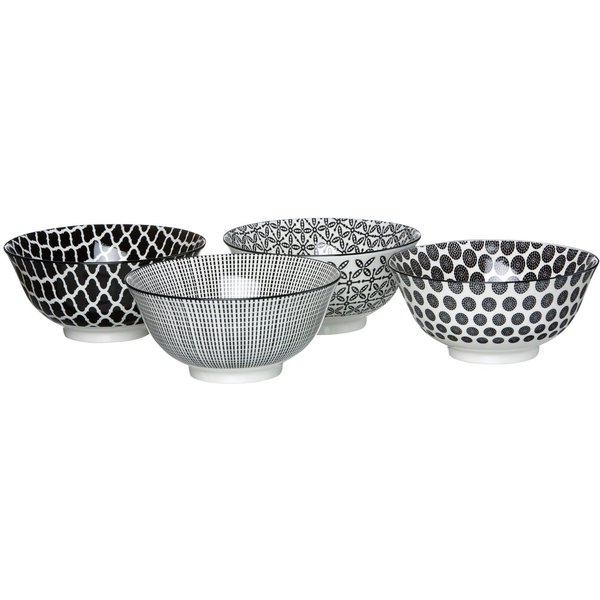 Ritzenhoff & Breker Müslischale Takeo, Porzellan, (Set, 4-tlg), skandinavisch-schlichter Touch, 650 ml