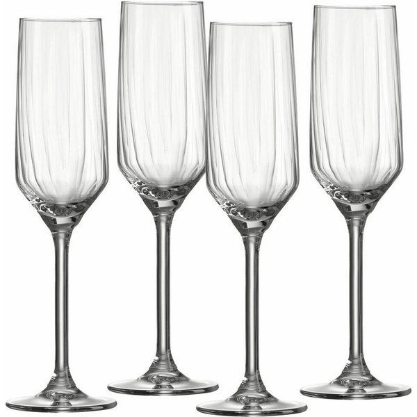 Ritzenhoff & Breker Sektglas 4er Set Jive, 220 ml, 4-tlg., Glas