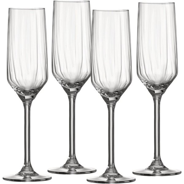 Ritzenhoff & Breker Sektglas Jive, 4-tlg., Glas, 4er Set, je 220 ml