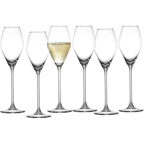 Ritzenhoff & Breker Sektglas Salsa Sektgläser 200 ml 6er Set, 6-tlg., Glas