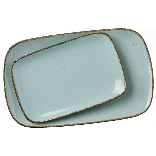 Ritzenhoff & Breker Servierplatte Casa, Porzellan, (Set, 2-tlg., 1 Platte groß, 1 Platte klein)