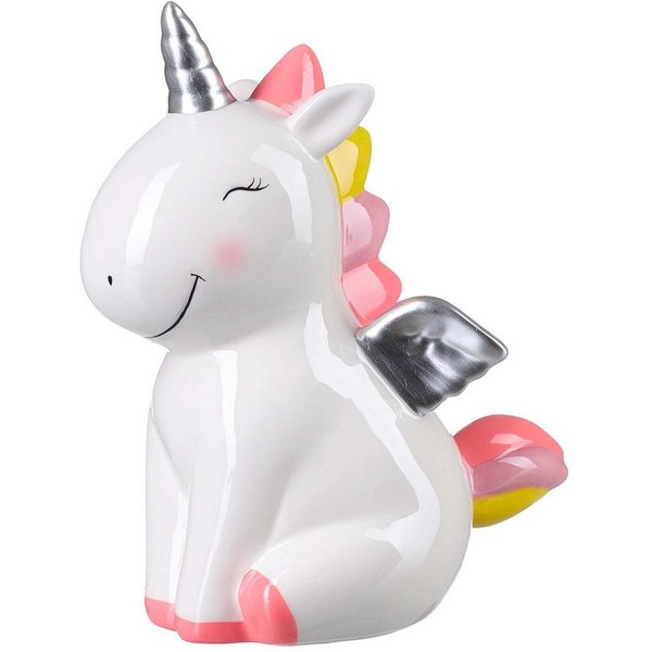 Ritzenhoff & Breker Spardose Einhorn Spardose aus Steingut in Rosa