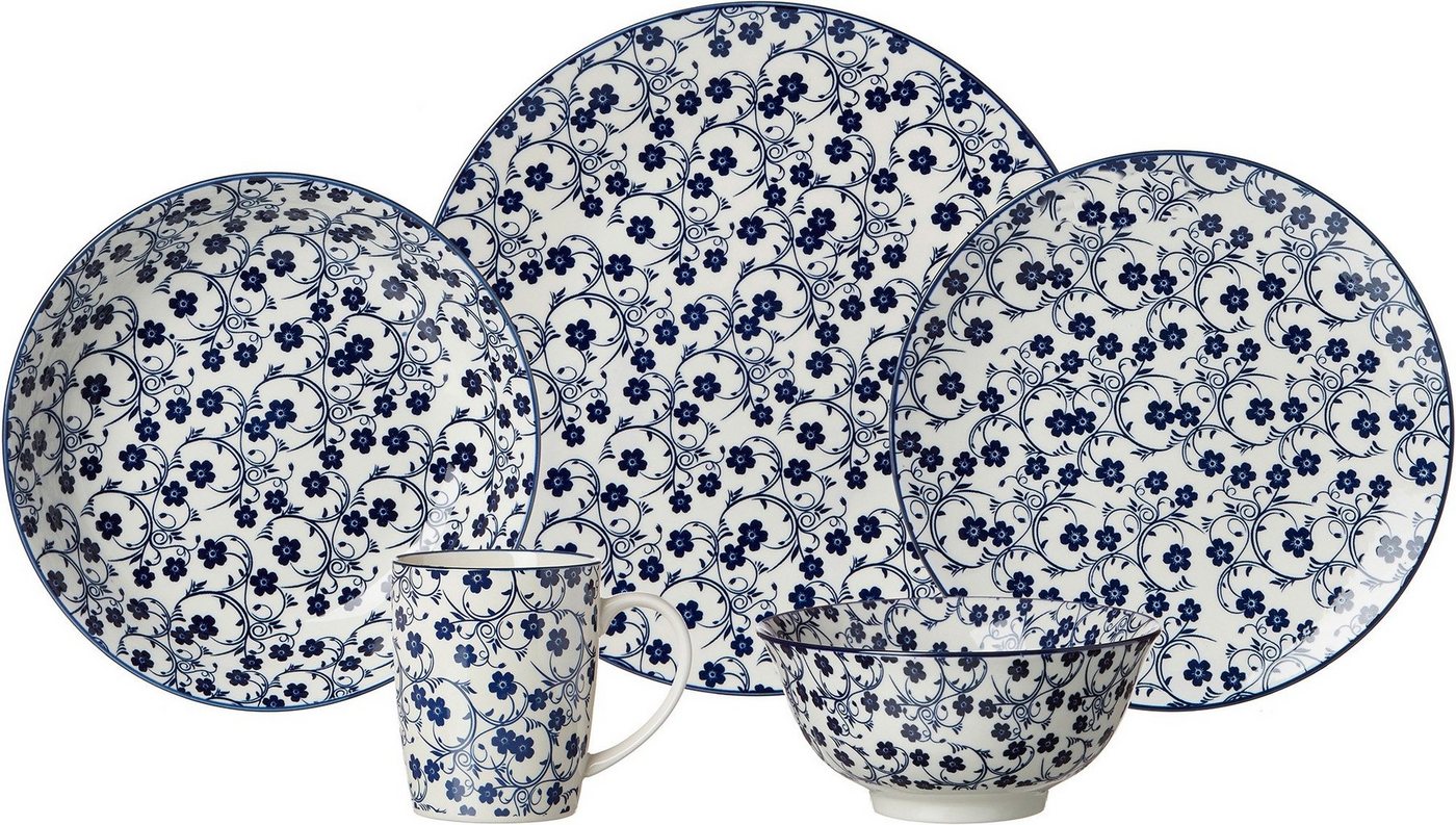 Ritzenhoff & Breker Speiseteller ROYAL SAKURA, (4 St), Teller Set, Keramik, Ø 26,5 cm – Bild 3 von 4