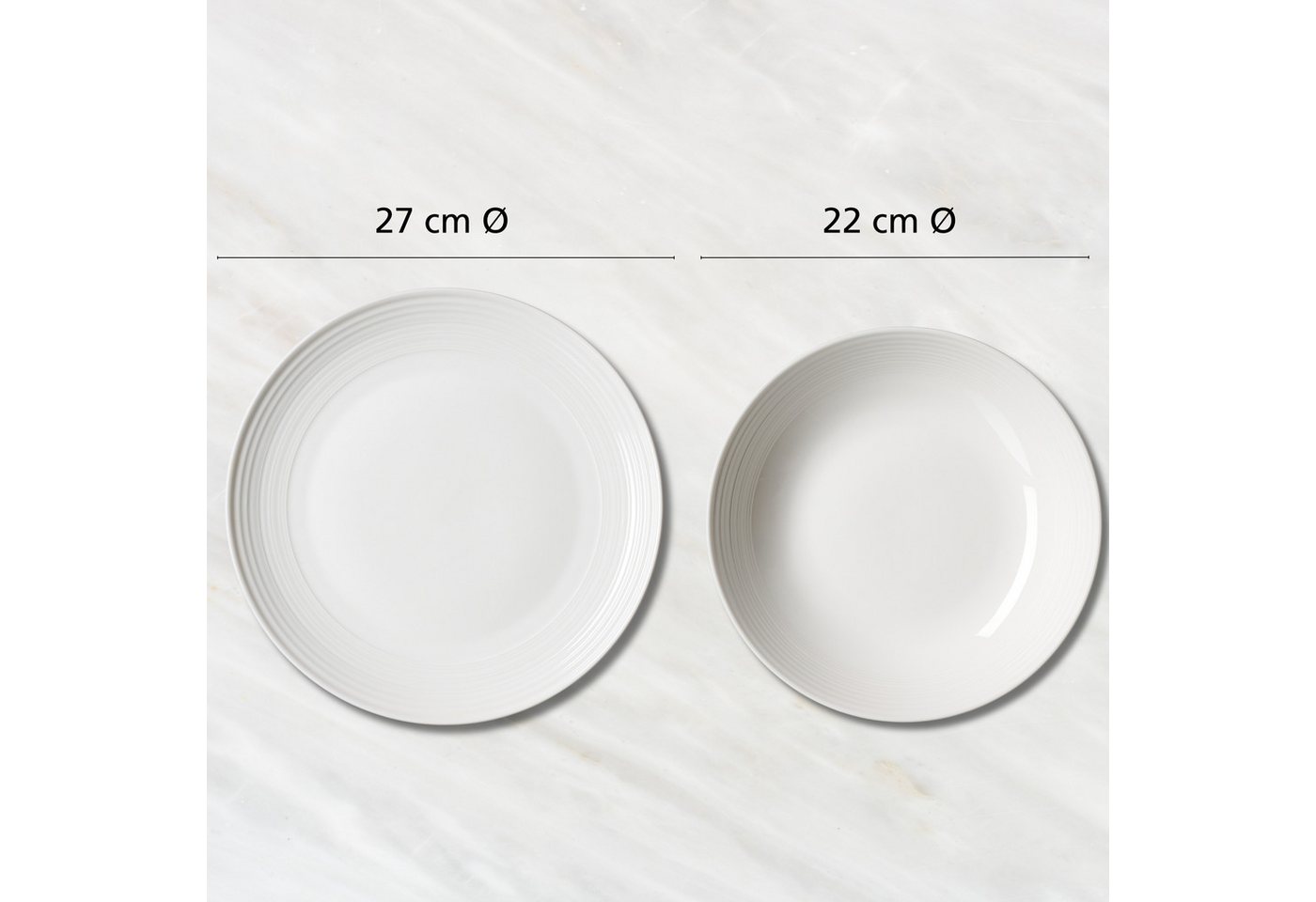 Ritzenhoff & Breker Tafelservice Levi (12-tlg), 6 Personen, Porzellan – Bild 5 von 5