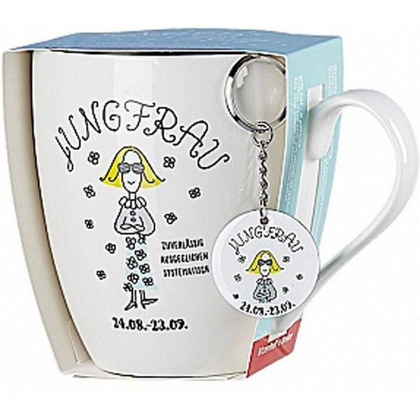 Ritzenhoff & Breker Tasse, Porzellan, mit Horoskop Schlüsselanhänger