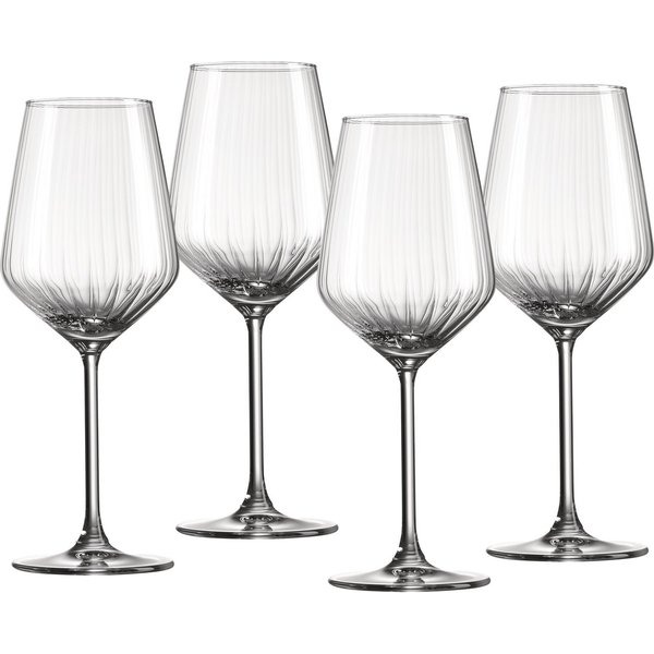 Ritzenhoff & Breker Weißweinglas Jive, 4-tlg., Glas, 4er Set, je 370 ml