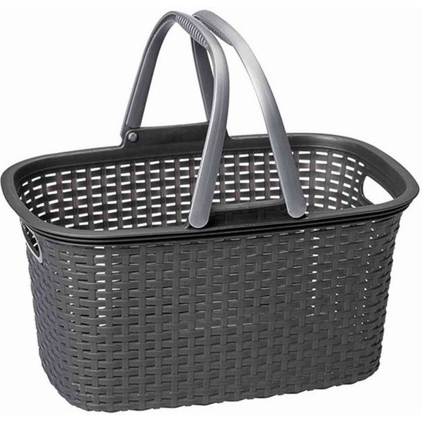 Rival Einkaufskorb Einkaufskorb "Rattan" Kunststoff mit 2 Griffen