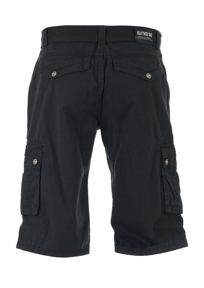 riverso Cargoshorts Herren Shorts RIVAnton Regular Fit Bermudashorts mit Gürtel – Bild 2 von 4