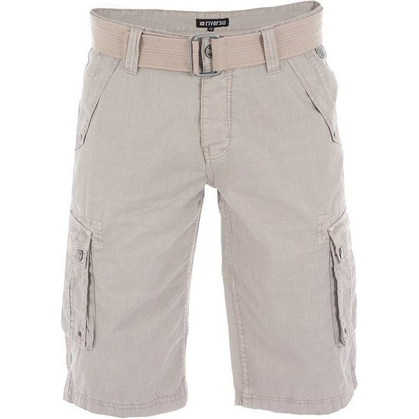 riverso Cargoshorts Herren Shorts RIVAnton Regular Fit Bermudashorts mit Gürtel