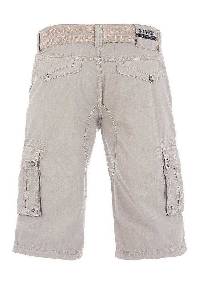 riverso Cargoshorts Herren Shorts RIVAnton Regular Fit Bermudashorts mit Gürtel – Bild 2 von 5