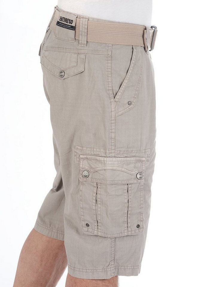 riverso Cargoshorts Herren Shorts RIVAnton Regular Fit Bermudashorts mit Gürtel – Bild 3 von 5