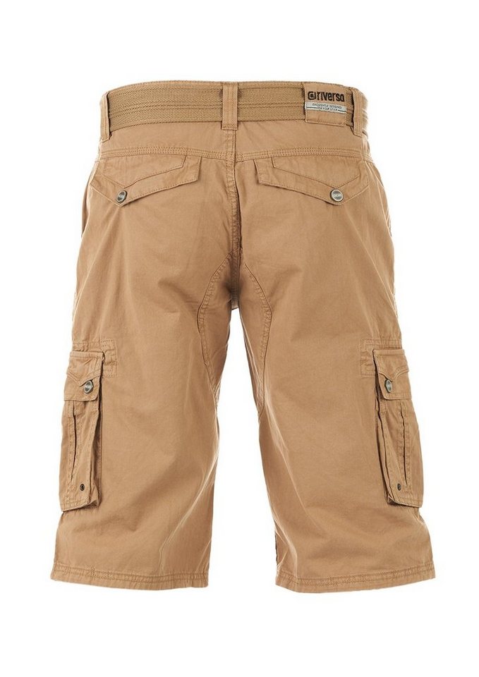 riverso Cargoshorts Herren Shorts RIVAnton Regular Fit Bermudashorts mit Gürtel – Bild 2 von 3