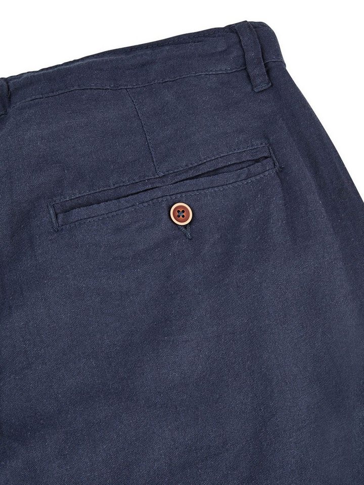 riverso Chinohose Herren Freizeithose RIVMarco Regular Fit Hose mit Leinenanteil und Zugbandverschluss – Bild 4 von 4