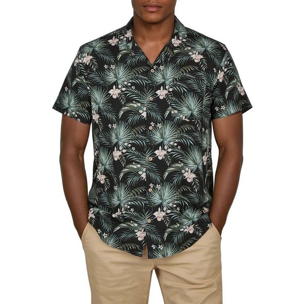 riverso Hawaiihemd Herren Sommerhemd RIVMick Regular Fit (1-tlg)