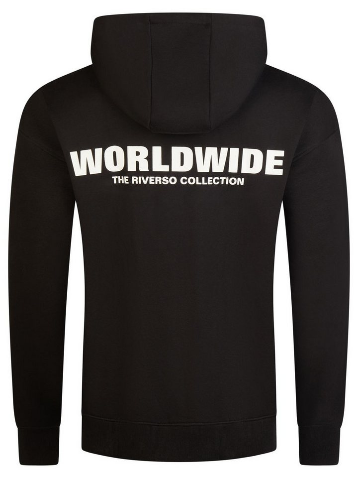 riverso Kapuzenpullover Herren Hoodie RIVDave Oversized Fit Streetwear Sweatshirt mir Kängurutasche – Bild 4 von 5