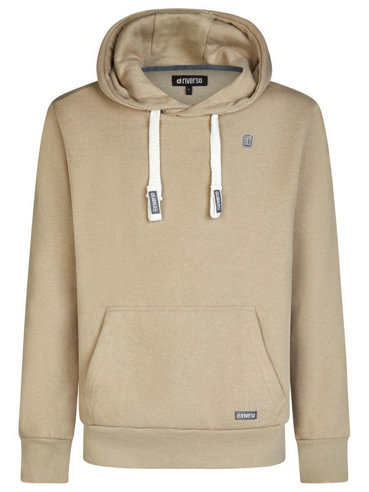 riverso Kapuzenpullover Herren Hoodie RIVLinus Regular Fit Longsleeve Sweatshirt mit Kängurutasche – Bild 3 von 4