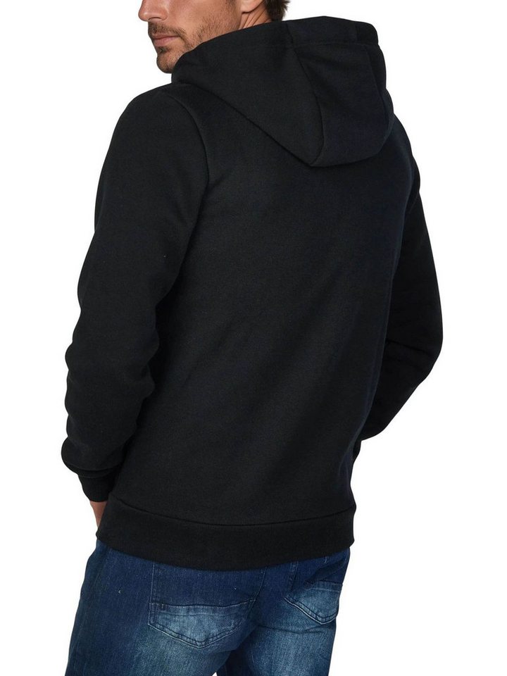 riverso Kapuzenpullover Herren Hoodie RIVLinus Regular Fit Longsleeve Sweatshirt mit Kängurutasche – Bild 2 von 4