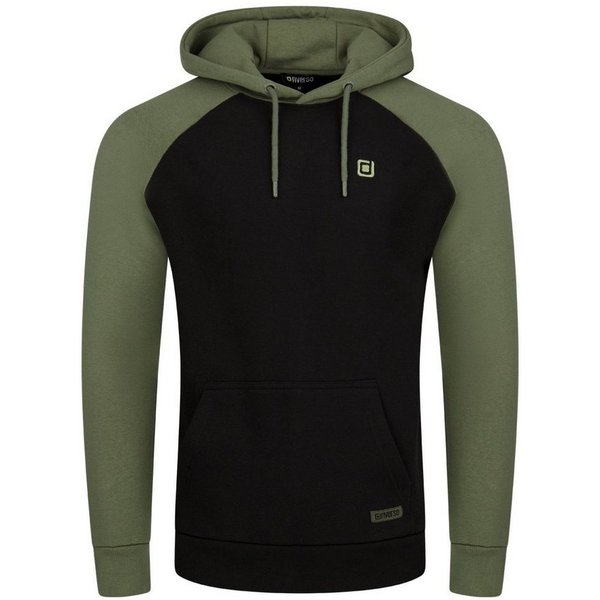riverso Kapuzenpullover Herren Hoodie RIVNino Regular Fit Longsleeve Sweatshirt mit Kängurutasche