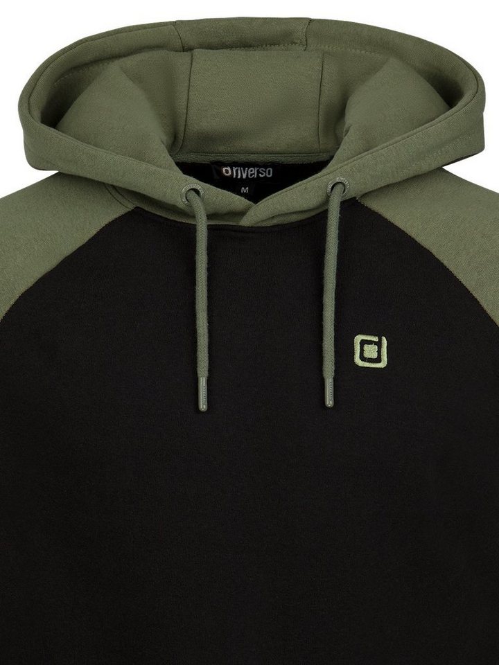 riverso Kapuzenpullover Herren Hoodie RIVNino Regular Fit Longsleeve Sweatshirt mit Kängurutasche – Bild 4 von 5