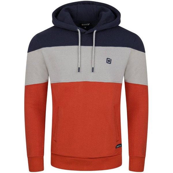 riverso Kapuzenpullover Herren Hoodie RIVRemo Regular Fit Longsleeve Colourblocking Sweatshirt mit Kängurutasche