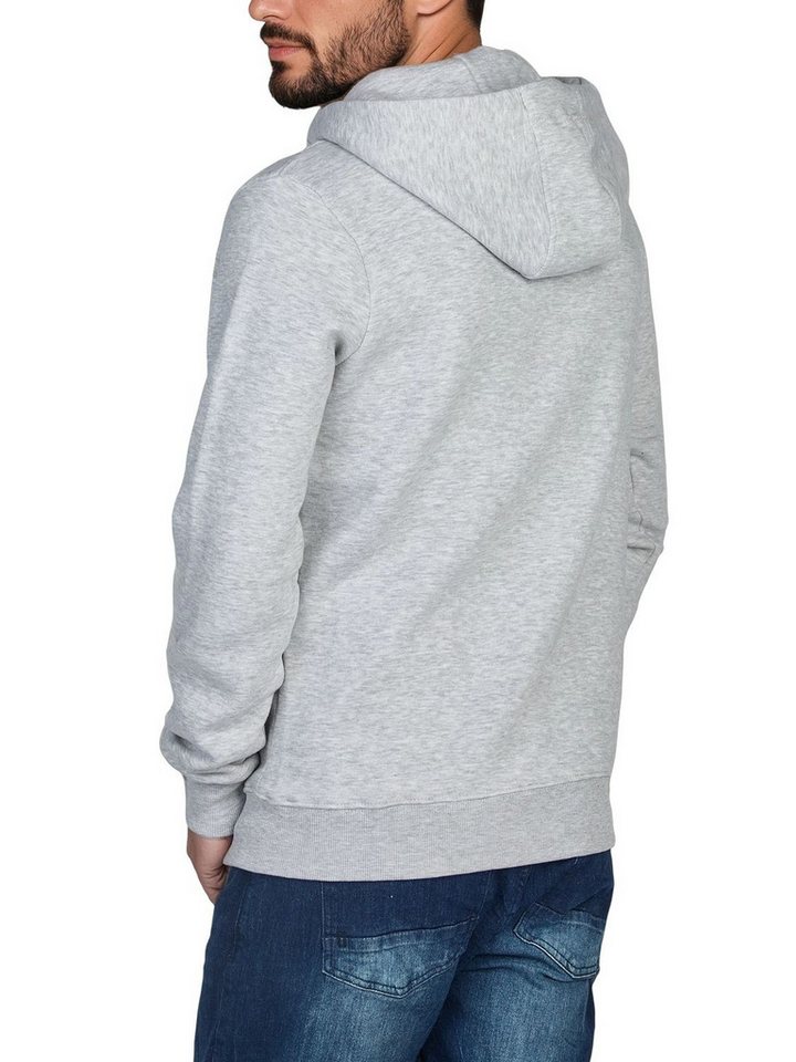 riverso Kapuzensweatjacke Herren Sweatjacke RIVNoah Regular Fit Hoodie mit Kängurutasche – Bild 2 von 4