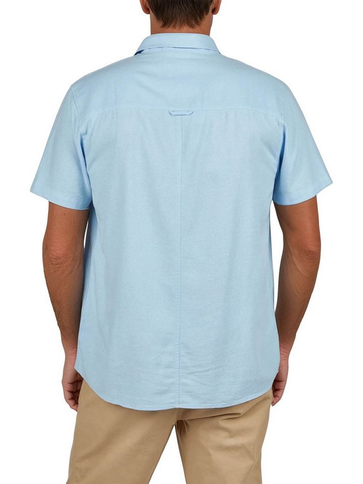 riverso Kurzarmhemd Herren Leinen Hemd RIVEmilio Regular Fit (1-tlg) – Bild 2 von 4