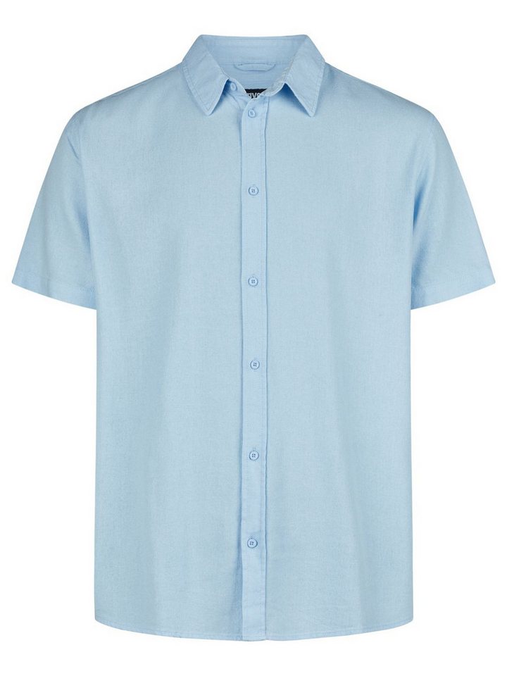 riverso Kurzarmhemd Herren Leinen Hemd RIVEmilio Regular Fit (1-tlg) – Bild 3 von 4