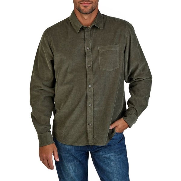 riverso Langarmhemd Herren Cordhemd RIVMorten Regular Fit (1-tlg)