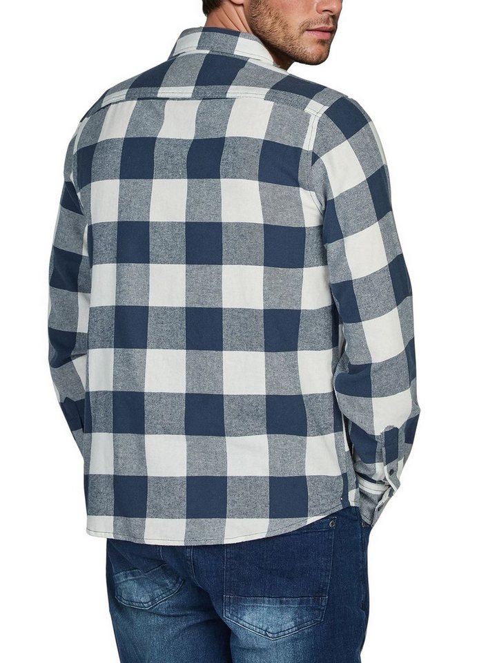 riverso Langarmhemd Herren Karohemd RIVArne Regular Fit (1-tlg) – Bild 2 von 4