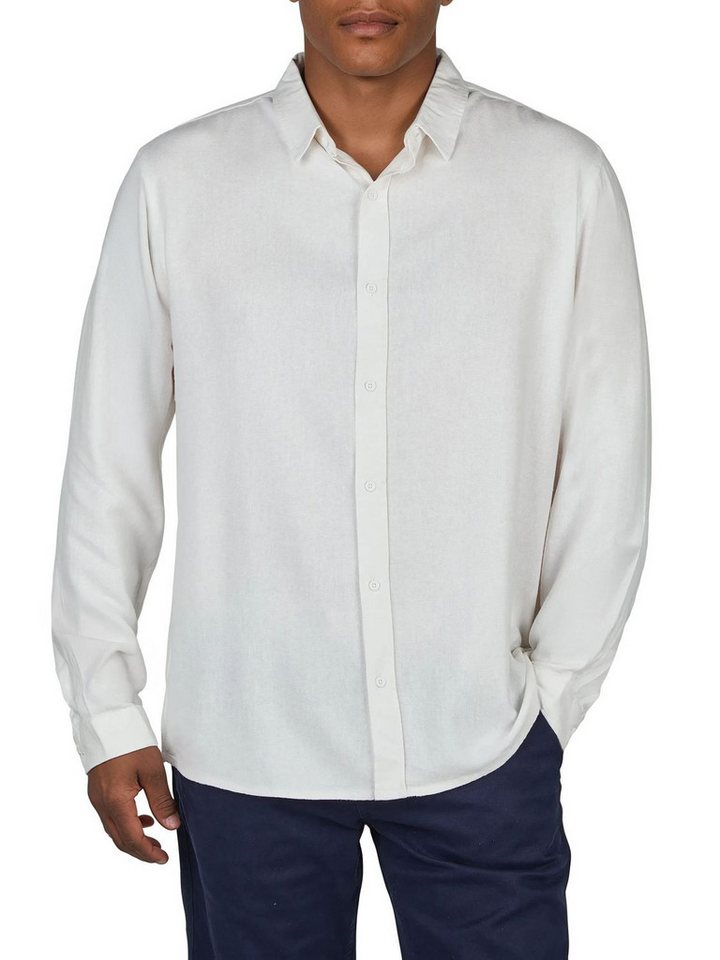 riverso Langarmhemd Herren Leinen Hemd RIVFabrizio Regular Fit (1-tlg) – Bild 2 von 4