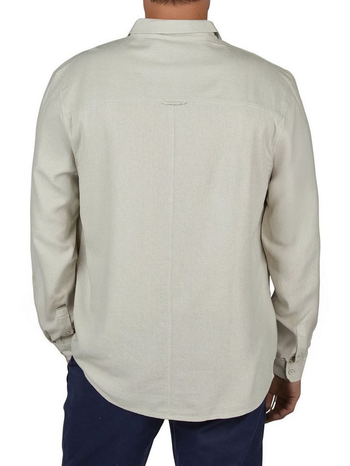 riverso Langarmhemd Herren Leinen Hemd RIVFabrizio Regular Fit (1-tlg) – Bild 3 von 4