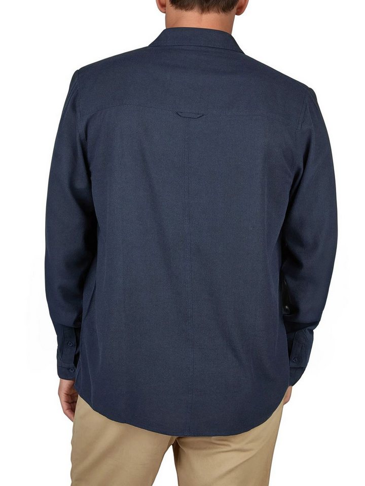 riverso Langarmhemd Herren Leinen Hemd RIVFabrizio Regular Fit (1-tlg) – Bild 3 von 4