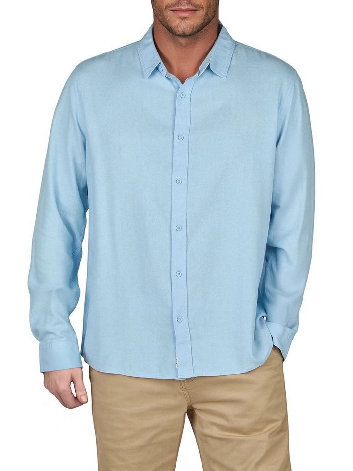 riverso Langarmhemd Herren Leinen Hemd RIVFabrizio Regular Fit (1-tlg) – Bild 2 von 4