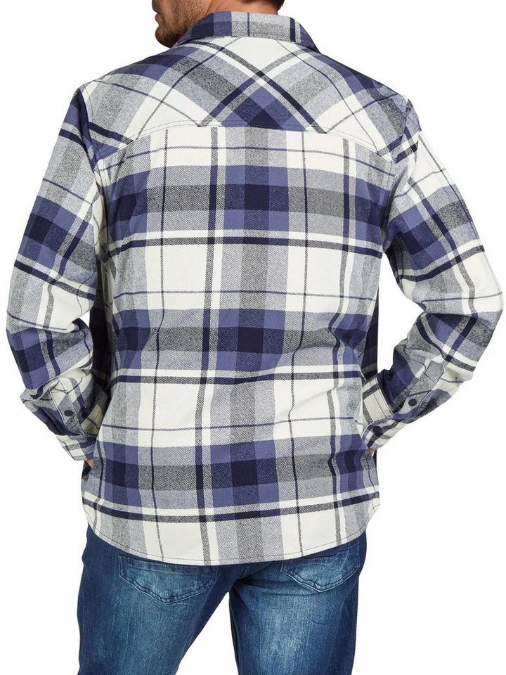 riverso Langarmhemd Herren Overshirt RIVVincent Regular Fit (1-tlg) – Bild 2 von 5