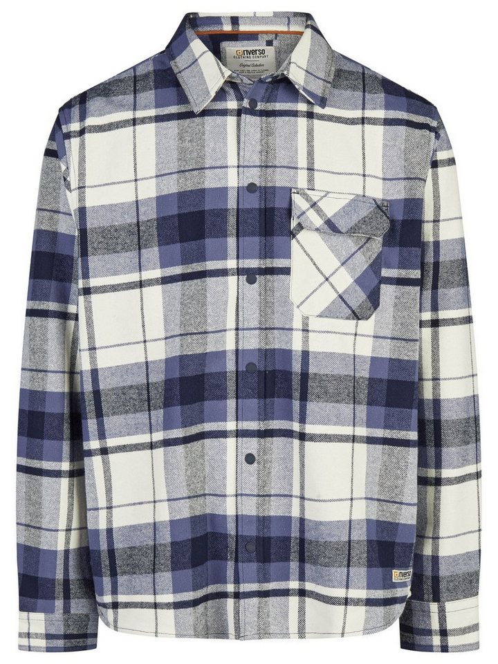 riverso Langarmhemd Herren Overshirt RIVVincent Regular Fit (1-tlg) – Bild 3 von 5