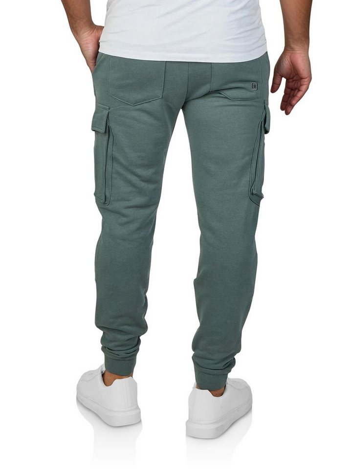 riverso Sweathose Herren Trainigshose RIVLoris Regular Fit Jogginghose mit Cargotaschen – Bild 2 von 4