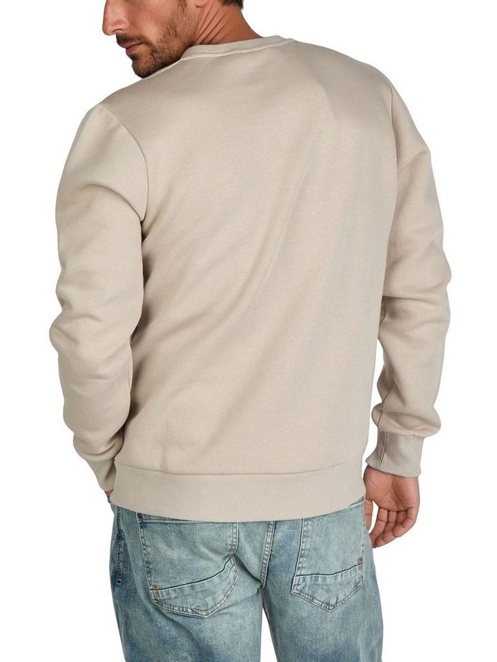 riverso Sweatshirt Herren Pullover RIVJamie Regular Fit Longsleeve Basic Essential – Bild 2 von 4