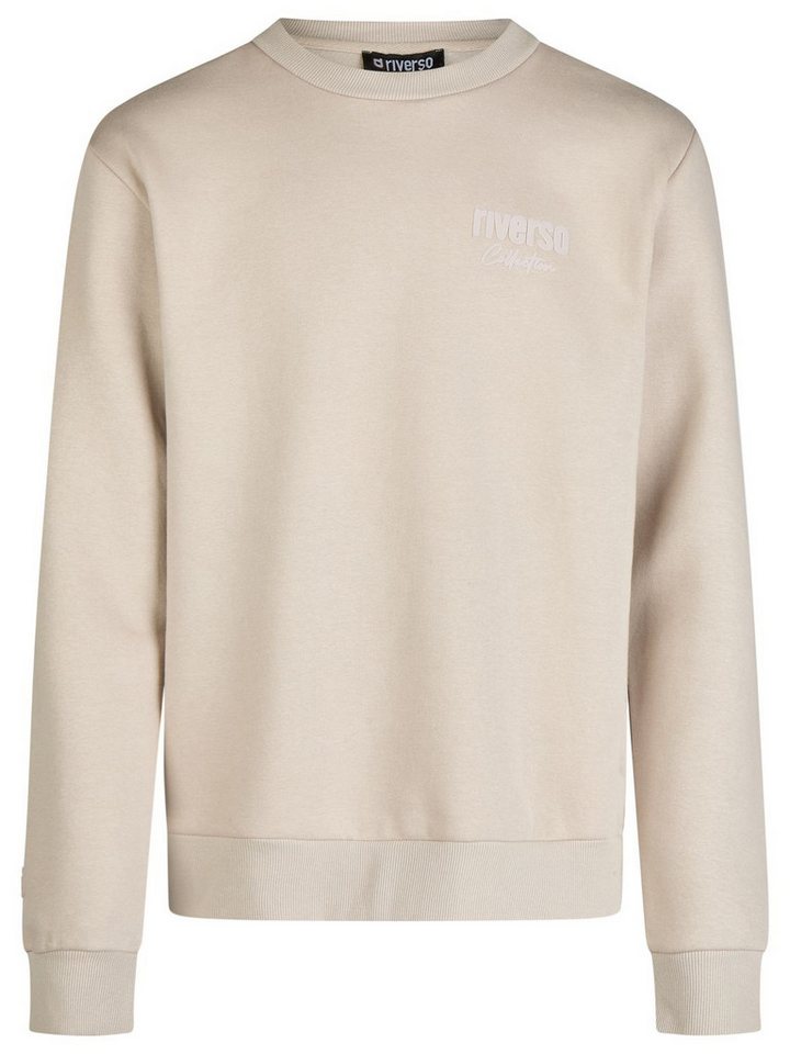 riverso Sweatshirt Herren Pullover RIVJamie Regular Fit Longsleeve Basic Essential – Bild 3 von 4