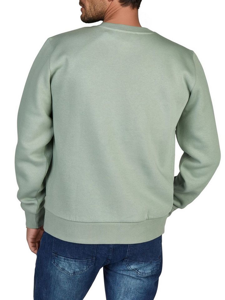 riverso Sweatshirt Herren Pullover RIVJamie Regular Fit Longsleeve Basic Essential – Bild 2 von 4