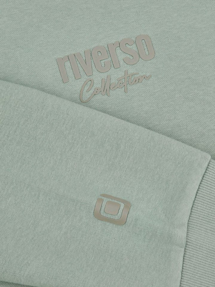riverso Sweatshirt Herren Pullover RIVJamie Regular Fit Longsleeve Basic Essential – Bild 4 von 4