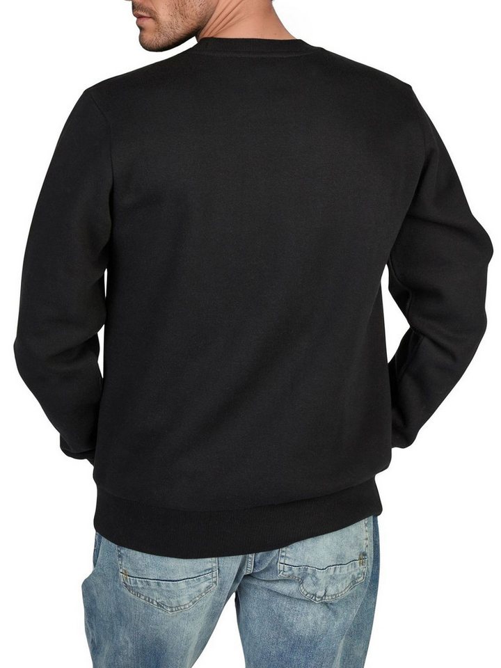 riverso Sweatshirt Herren Pullover RIVJamie Regular Fit Longsleeve Basic Essential – Bild 2 von 4