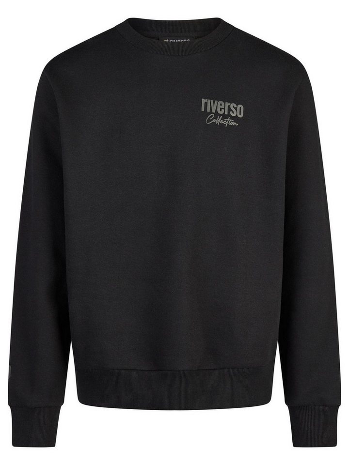 riverso Sweatshirt Herren Pullover RIVJamie Regular Fit Longsleeve Basic Essential – Bild 3 von 4