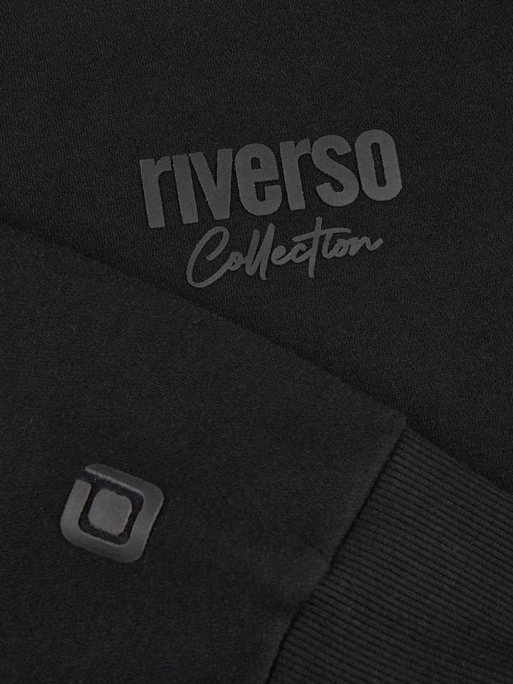 riverso Sweatshirt Herren Pullover RIVJamie Regular Fit Longsleeve Basic Essential – Bild 4 von 4