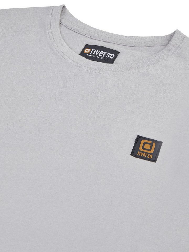 riverso T-Shirt Herren Basic Shirt RIVGino 3er Set Regular Fit (Vorteilspack, 3-tlg) Kurzarm Tee Shirt mit Rundhalsausschnitt aus 100% Baumwolle – Bild 4 von 5