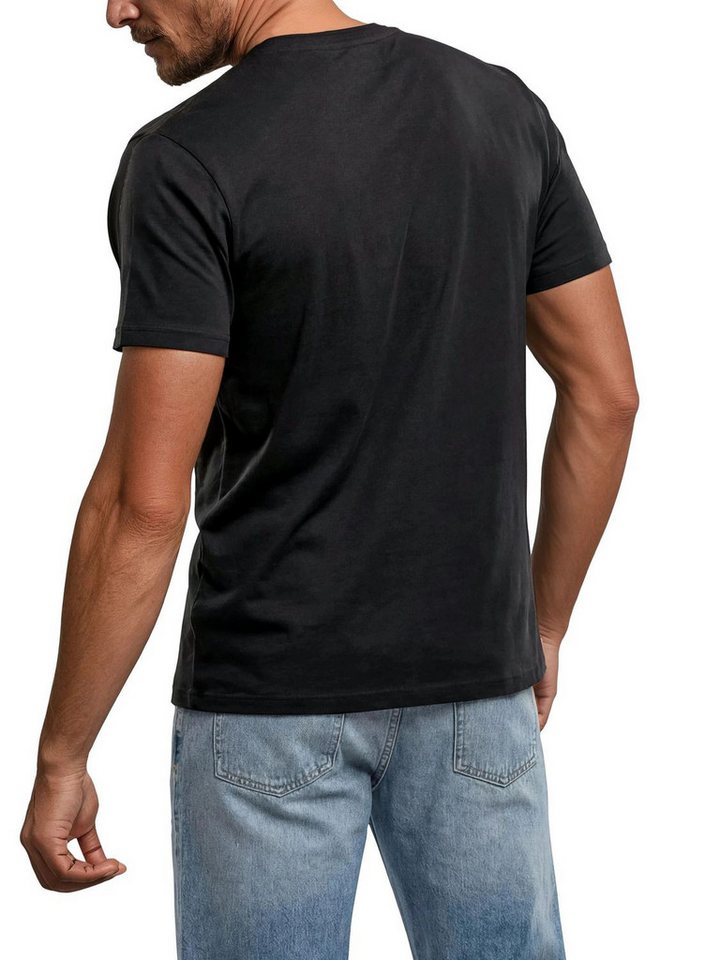 riverso T-Shirt Herren Basic Shirt RIVJay 3er Set Pack Regular Fit (Vorteilspack, 3-tlg) Kurzarm Tee Shirt mit Rundhalsausschnitt aus 100% Baumwolle – Bild 3 von 5