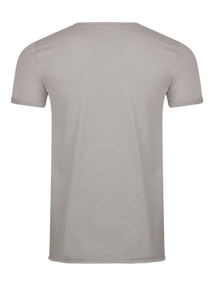 riverso T-Shirt Herren Basic Shirt RIVLenny Regular Fit (1-tlg) Kurzarm Tee Shirt mit Rundhalsausschnitt aus 100% Baumwolle – Bild 2 von 5
